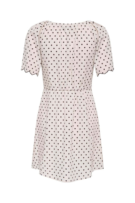 Only - Onlemmia S/S Emb Short Dress - 5078263 Pumice Stone Delicioso Dot