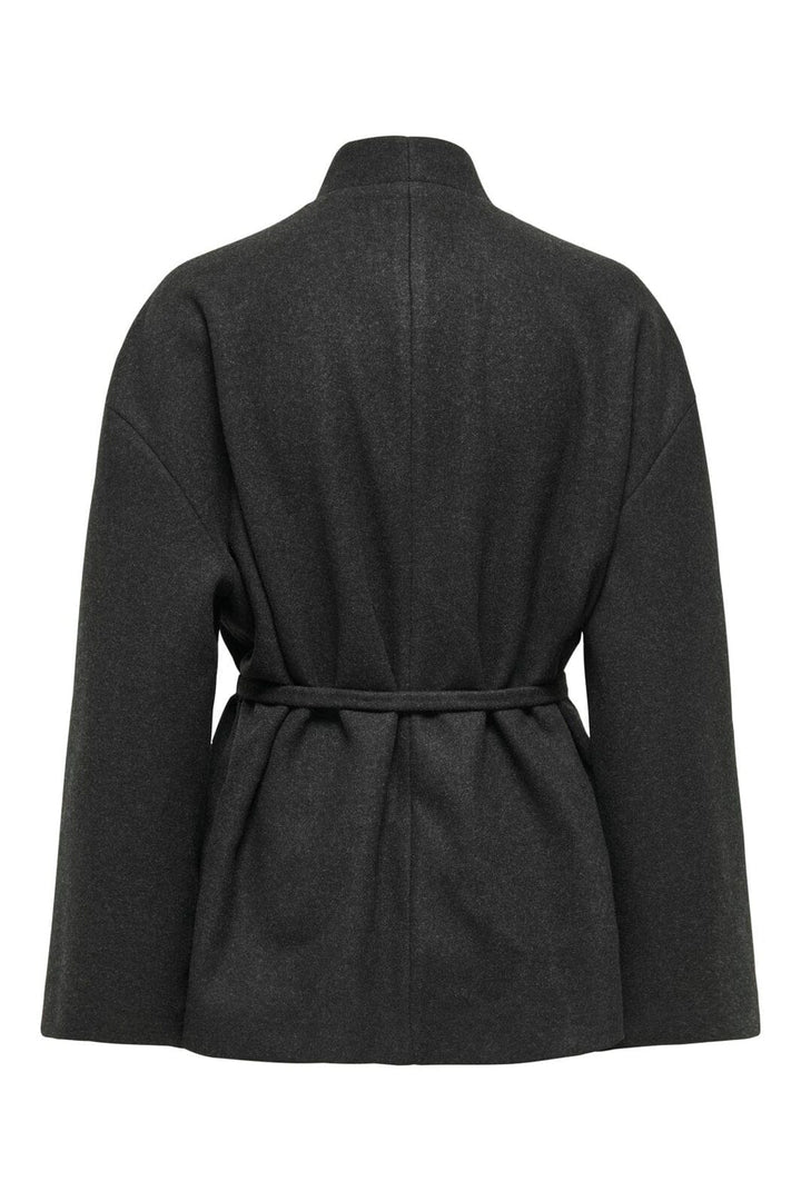 Only - Onlfox-Trillion Belt Jacket - 4960762 Dark Grey Melange