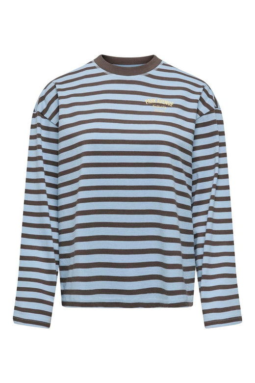 Only - Onlfreja L/S Stripe Top - 5060270 Cashmere Blue Bracken (Ida) Print Park