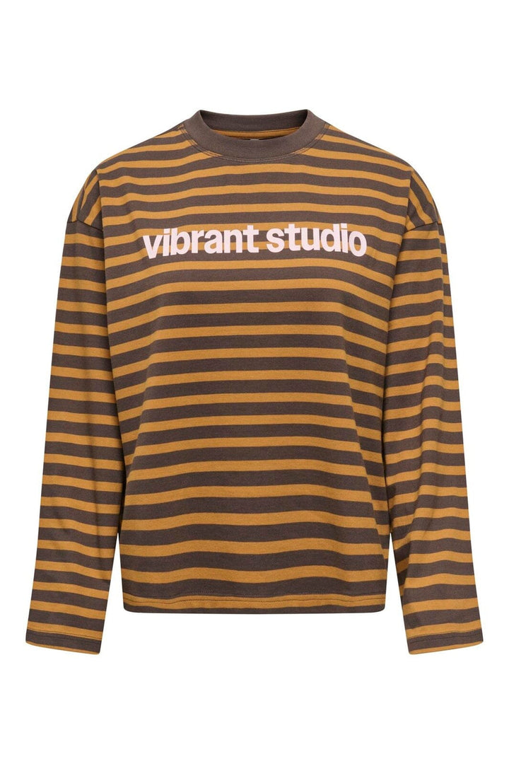 Only - Onlfreja L/S Stripe Top Cc - 5060271 Bracken Buckthorn (Ida) Print Vibrant