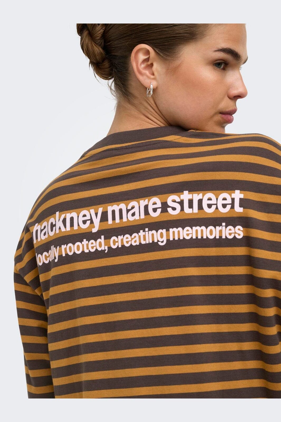 Only - Onlfreja L/S Stripe Top Cc - 5060271 Bracken Buckthorn (Ida) Print Vibrant