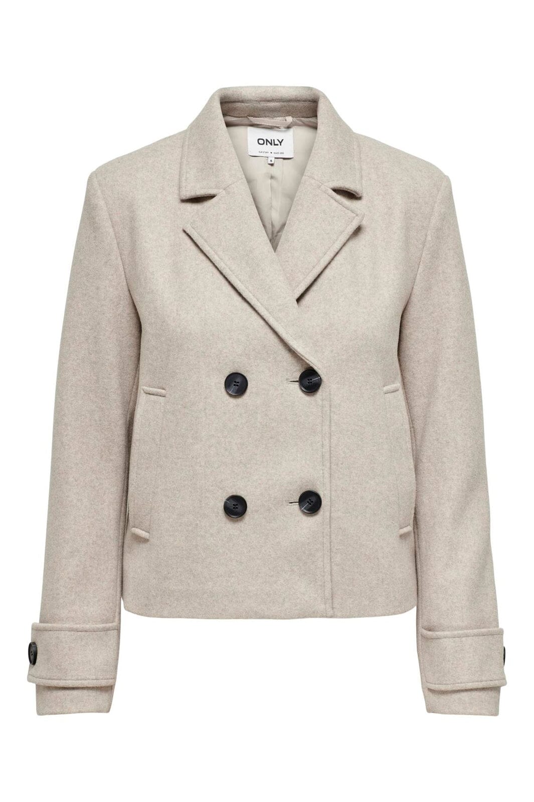 Only - Onlfreja Short Db Jacket - 4631449 Humus Melange
