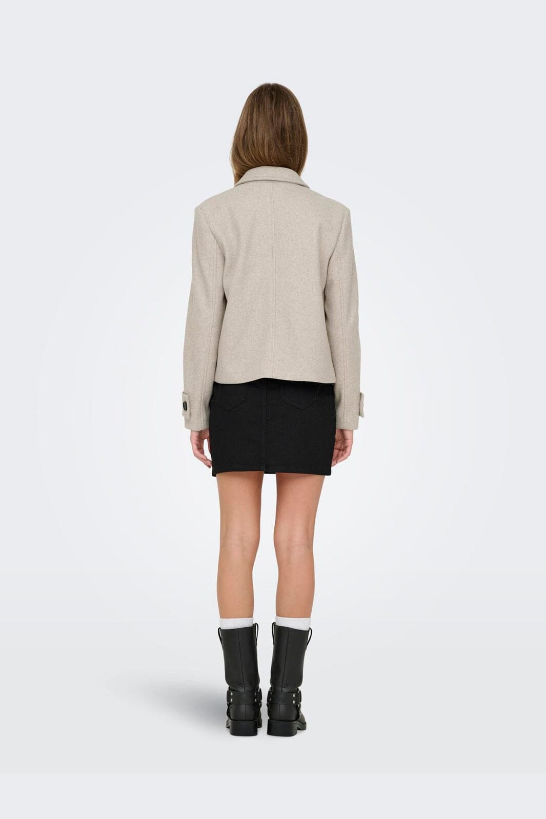 Only - Onlfreja Short Db Jacket - 4631449 Humus Melange