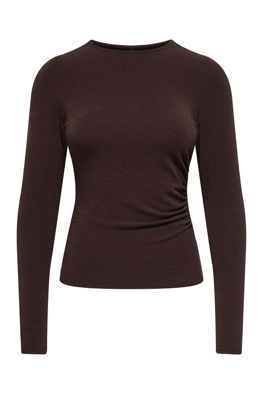 Only - Onlglamour L/S Ruching Top Cc - 5050807 Bracken