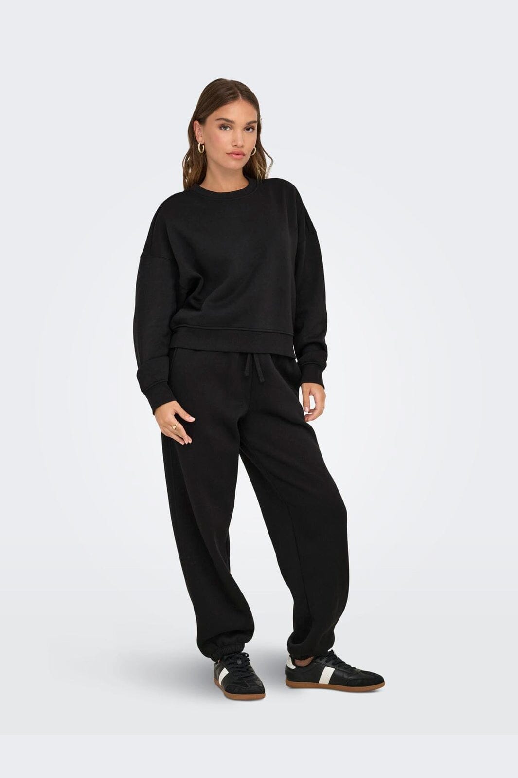 Only - Onlhappy L/S Crew Neck Swt - 5199519 Black