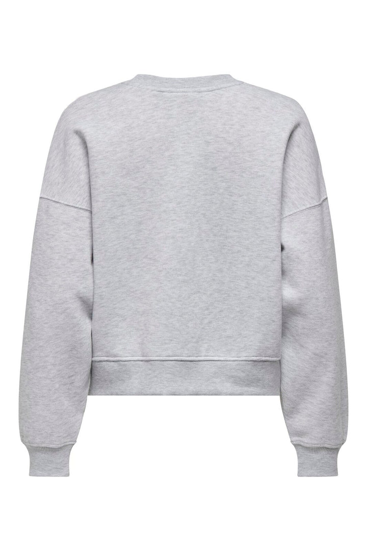 Only - Onlhappy L/S Crew Neck Swt - 5199520 Light Grey Melange