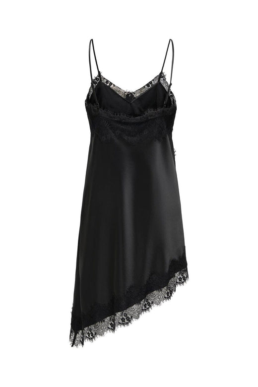Only - Onlindona Strap Satin Lace Dress - 5102199 Black