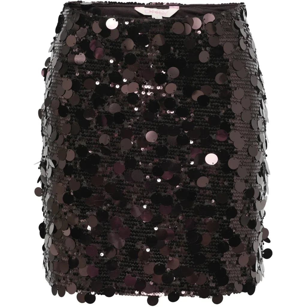 Only - Onljadel Sequins Skirt - 5158132 Coffee Bean W. Coffee Bean Sequins Nederdele 