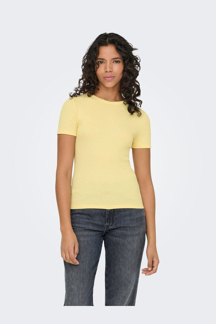 Only - Onljune S/S Tee - 4938021 Italian Straw