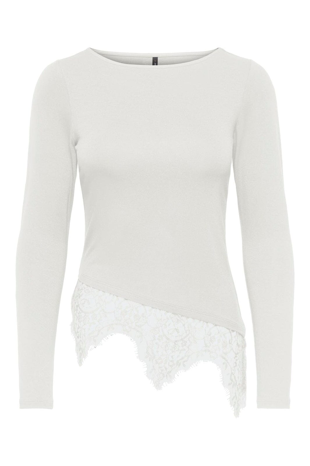 Only - Onllaila L/S Lace Mix Top - 5135819 Cloud Dancer