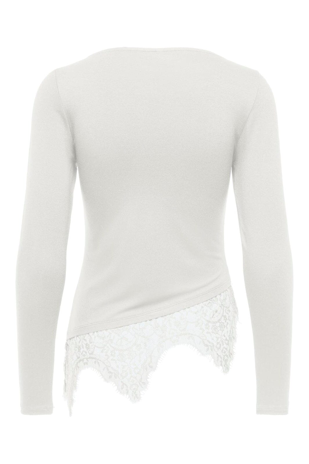 Only - Onllaila L/S Lace Mix Top - 5135819 Cloud Dancer