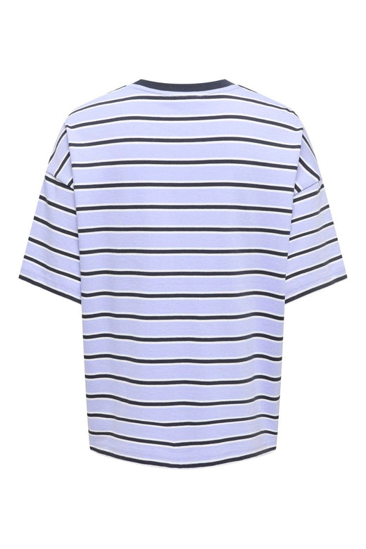 Only - Onllisa Stripe S/S Top - 5190514 Dusk Cd / Black Stripes