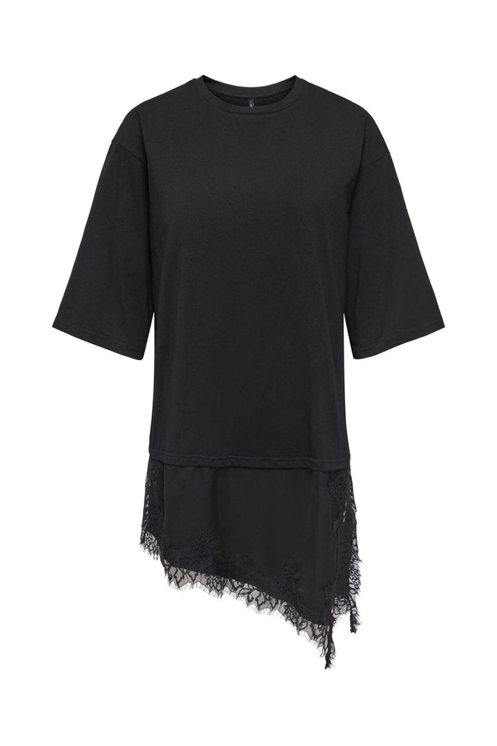 Only - Onlmadelyn S/S Lace Top - 5128362 Black Black Lace