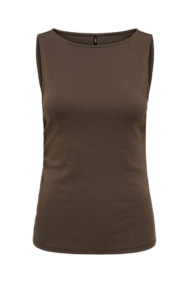 Only - Onlmalia S/L Top Box - 5023336 Chocolate Martini Boatneck