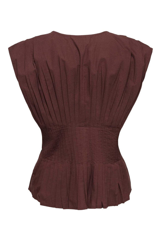 Only - Onlmila Sl Waist Top - 5118374 Brown Stone