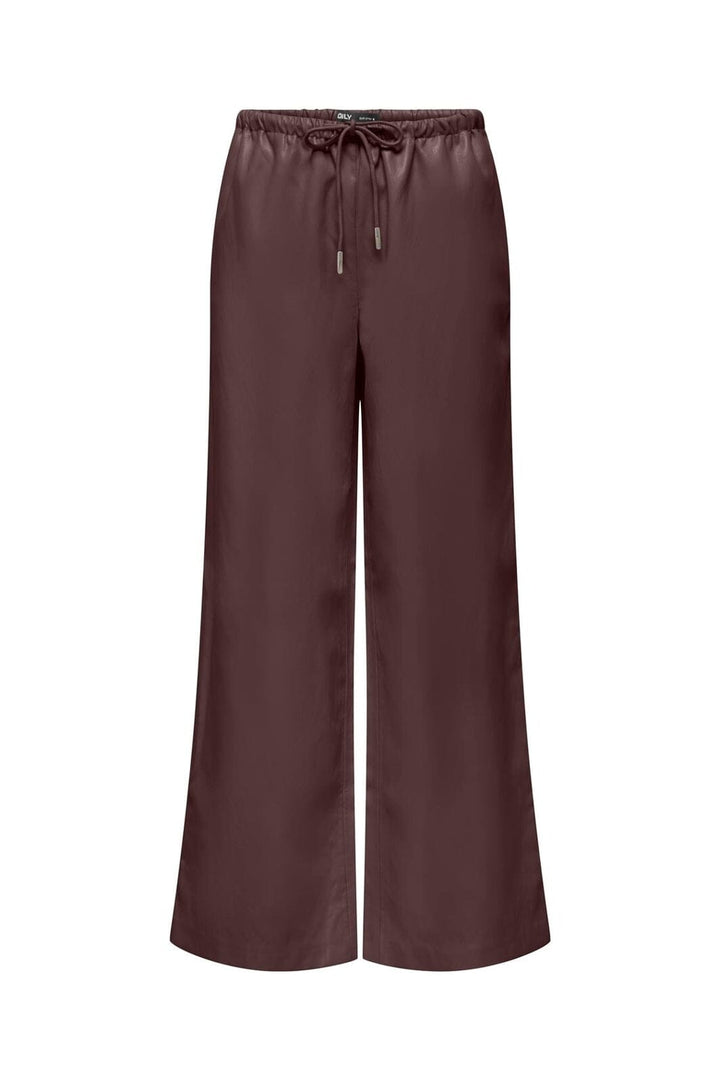 Only - Onlmini Faux Leather Pants Cc - 5100465 Decadent Chocolate