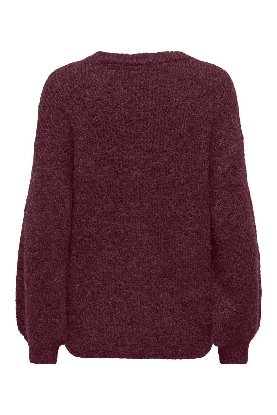 Only - Onlnellie Ls O-Neck Knt - 5113408 Winetasting Melange