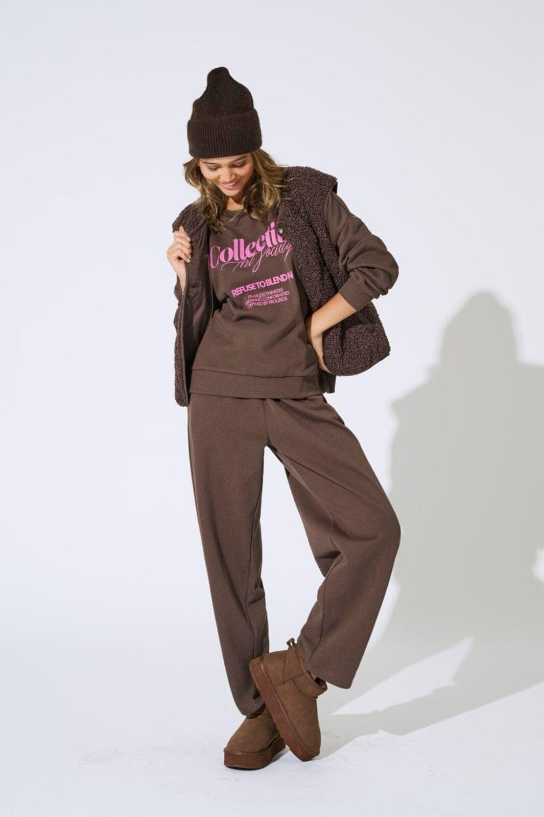 Only - Onlofelia Pant Ub Cc Swt - 5050984 Bracken