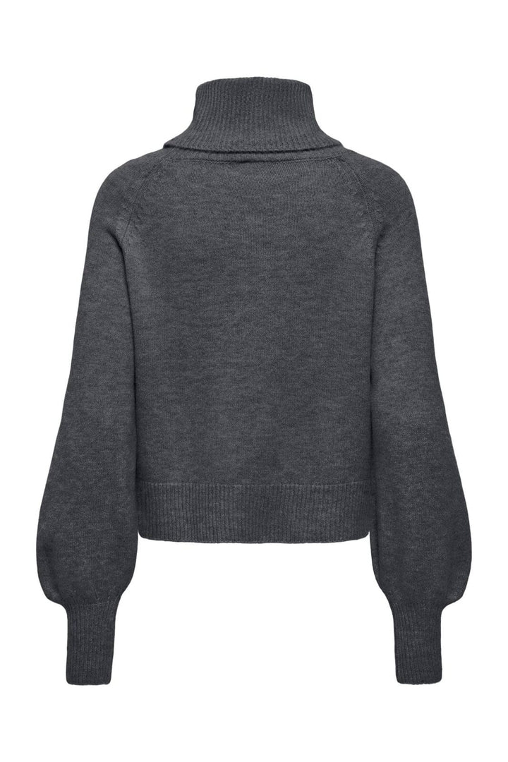 Only - Onlolivia Ls Roll Neck Cc Knt - 5101150 Dark Grey Melange