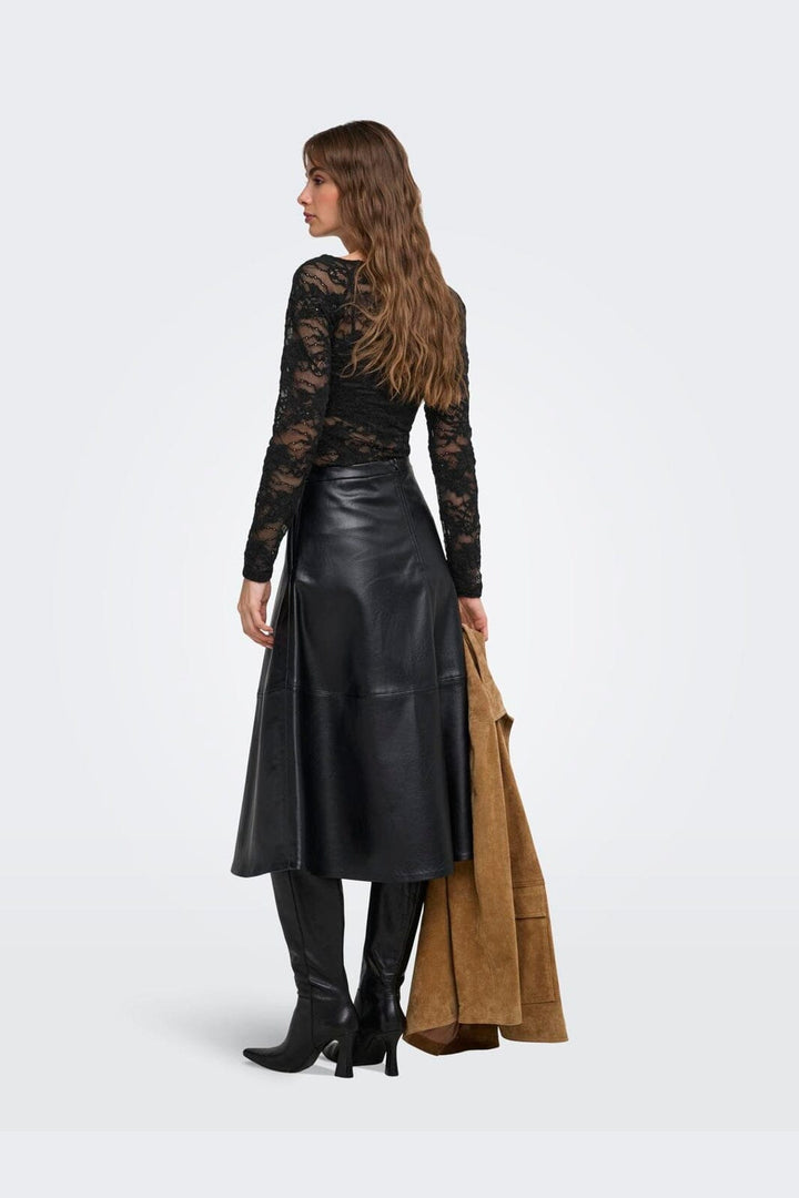 Only - Onlrue L/S Lace Bodystocking - 5124804 Black