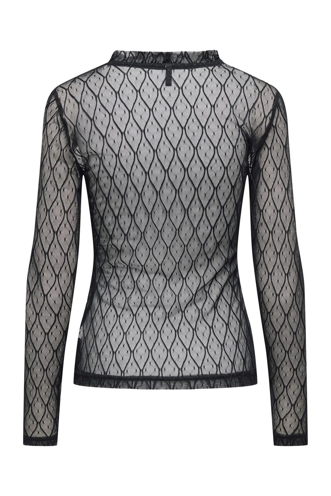 Only - Onlsalina L/S Lace Top - 4805080 Black