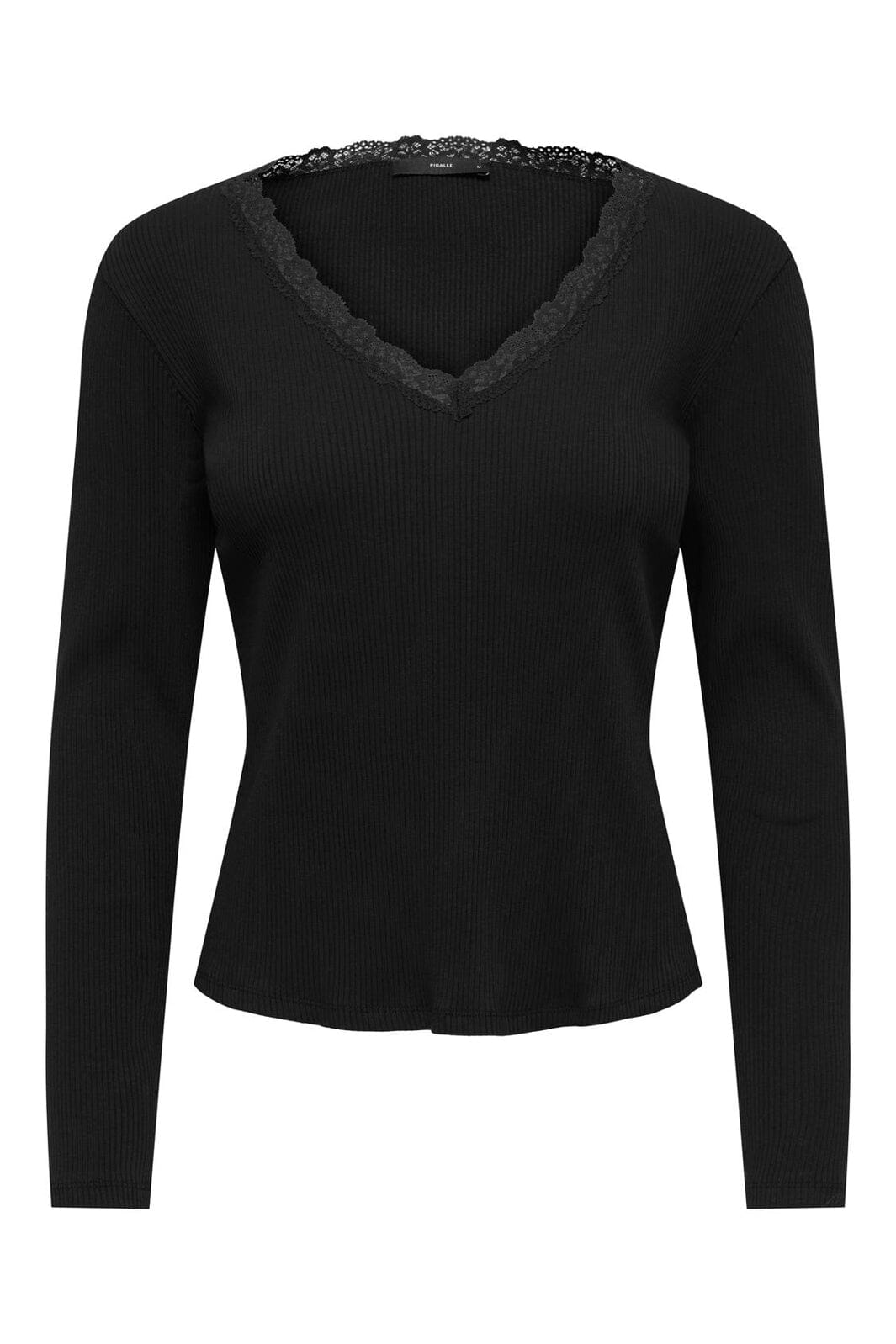 Only - Onlsara Sharai L/S V-Neck Top - 5091755 Black