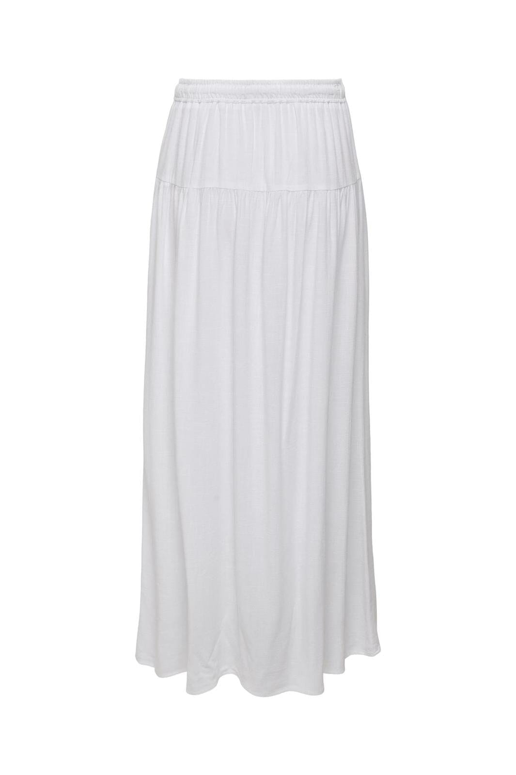 Only - Onlsiesta Linen Bl Long Skirt - 4714254 Bright White
