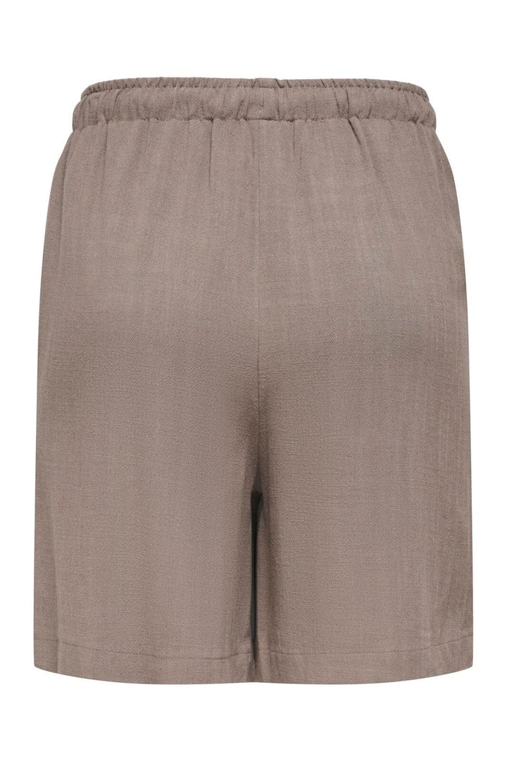 Only - Onlsiesta Pull-Up Lin Bl Shorts - 5014880 Walnut