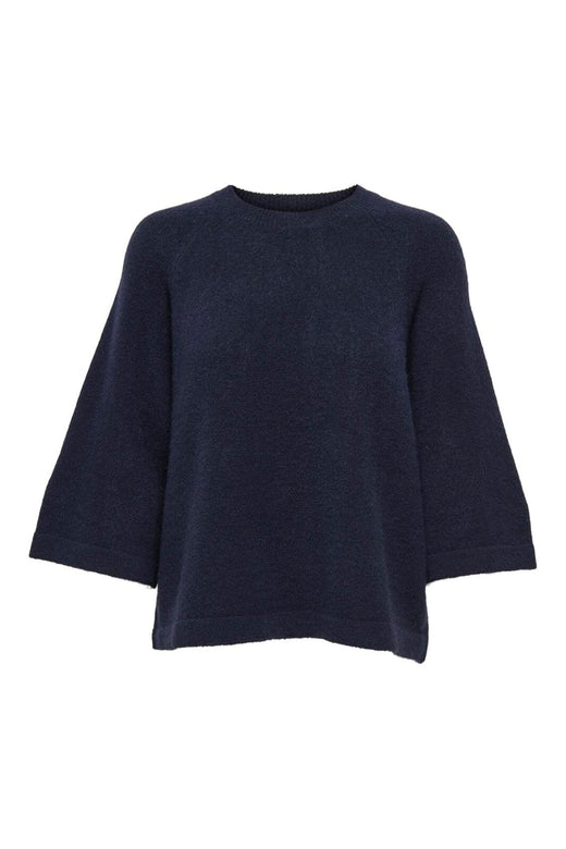 Only - Onlsimoni 3/4 Pullover Knt - 4942679 Night Sky Melange