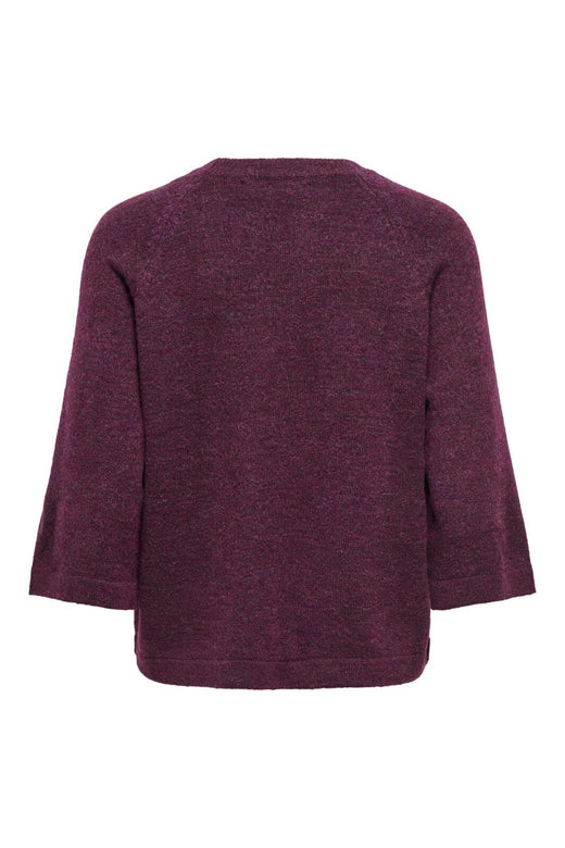 Only - Onlsimoni 3/4 Pullover Knt - 5082201 Mauve Wine Melange
