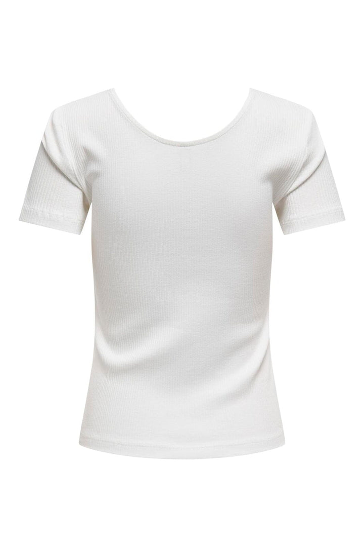 Only - Onlsimple S/S Button Top Box - 4738457 Cloud Dancer