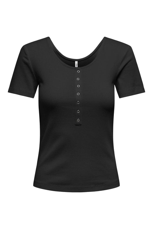 Only - Onlsimple S/S Button Top Box - 4793568 Black