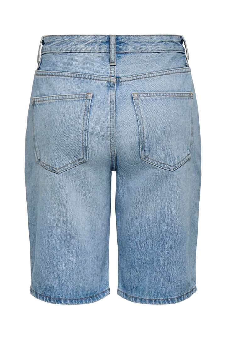 Only - Onlsonny Wide Rhinst Shorts Yor - 4991662 Medium Blue Denim