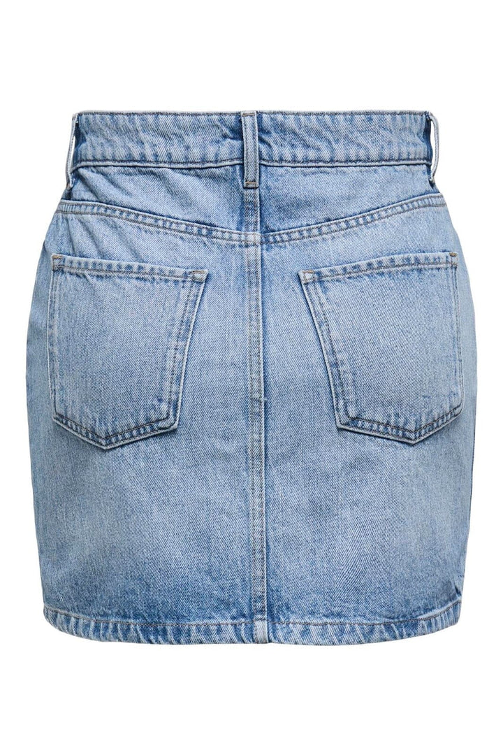 Only - Onlstella Short Skirt Azg - 4660156 Light Blue Denim