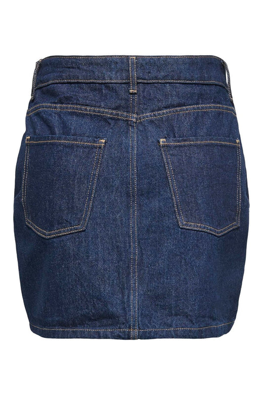 Only - Onlstella Short Skirt Azg - 4854493 Dark Blue Denim