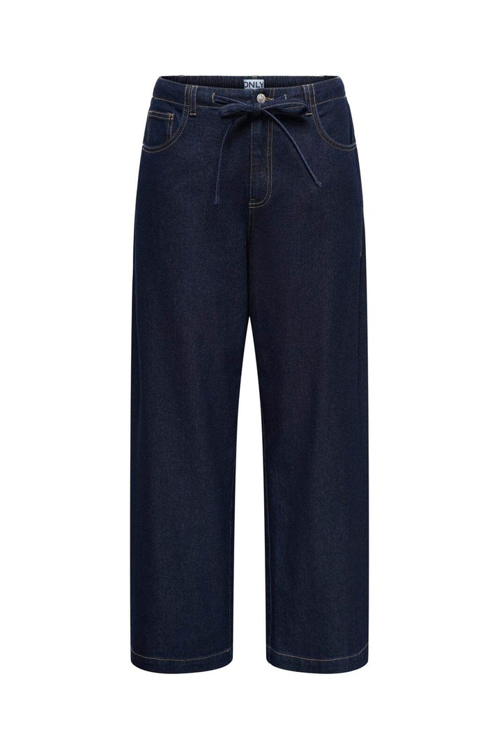 Only - Onltanner Wide Elas String Gua - 4934427 Dark Blue Denim