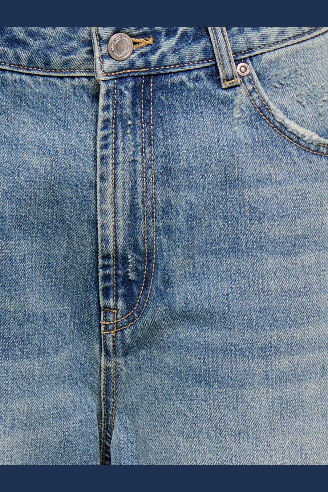 Only - Onltappa Reg Loose Fold Up Wide Gua - 5194294 Medium Blue Denim