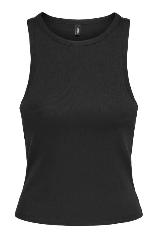 Only - Onlval S/L Bra Top - 5099783 Black Toppe 