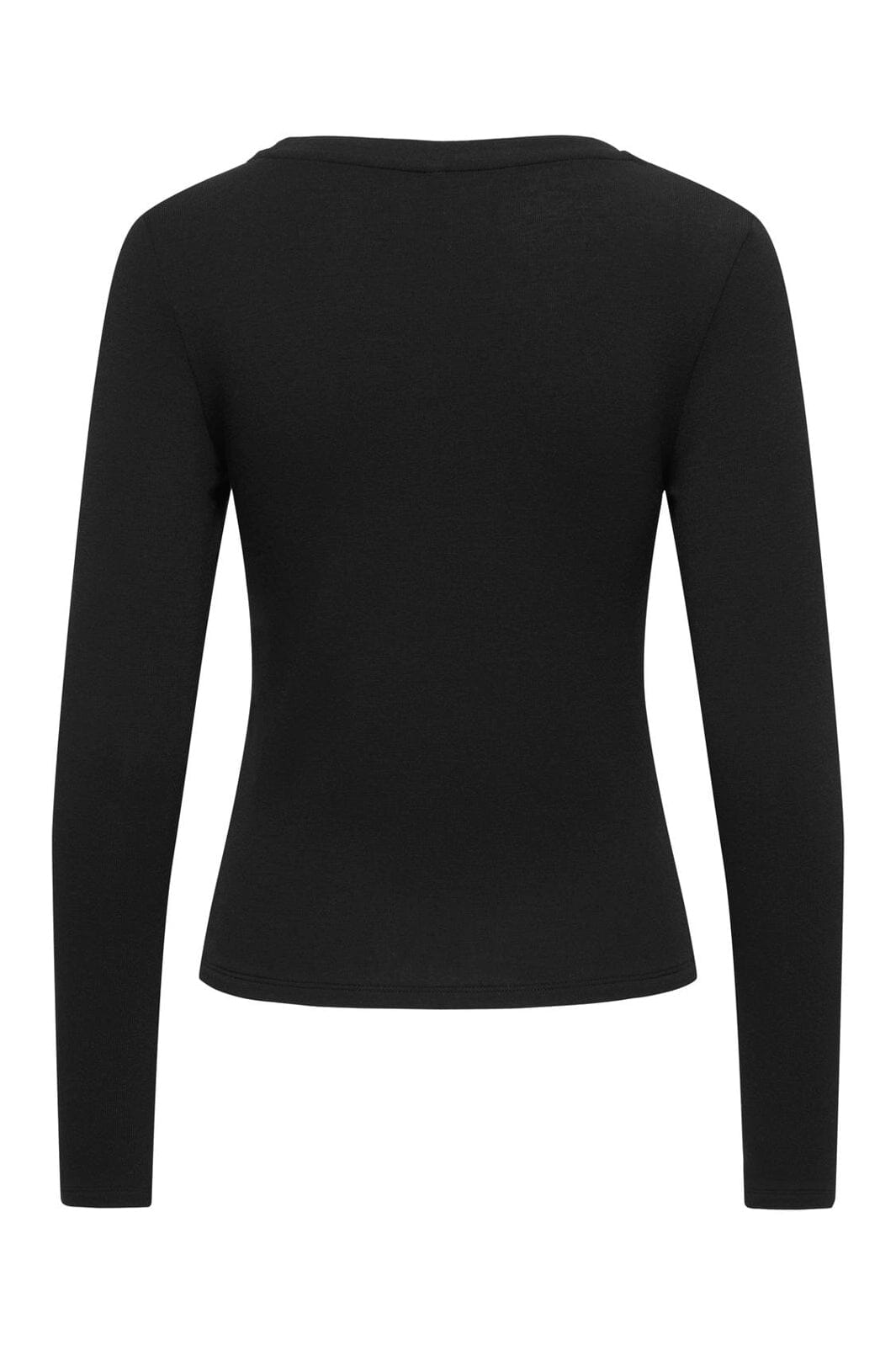 Only - Onlvirro L/S U-Neck Double Top - 5169838 Black Cloud Dancer