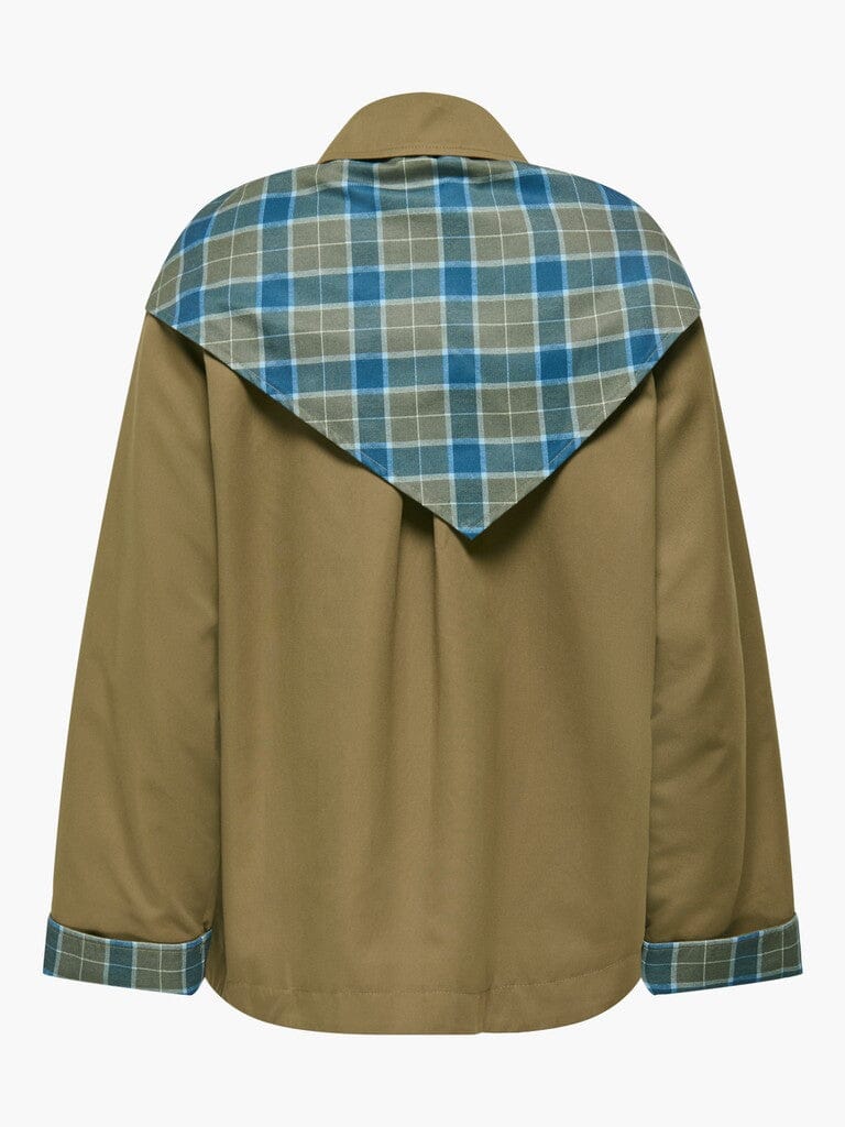 Only - Onlzenia Mix Check Scarf Jacket - 5136160 Ermine Jakker 