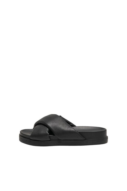 Only Shoes - Onlminnie-12 Cross Strap Sandal - 4461910 Black