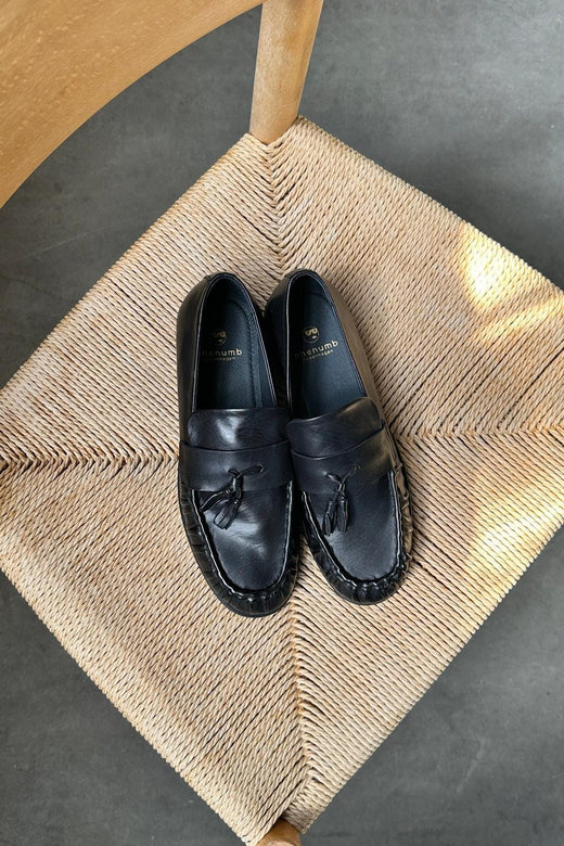 Phenumb Copenhagen - Whisper Tass Leather Soft PB-E01-WHISPERTASS - Black Loafers 
