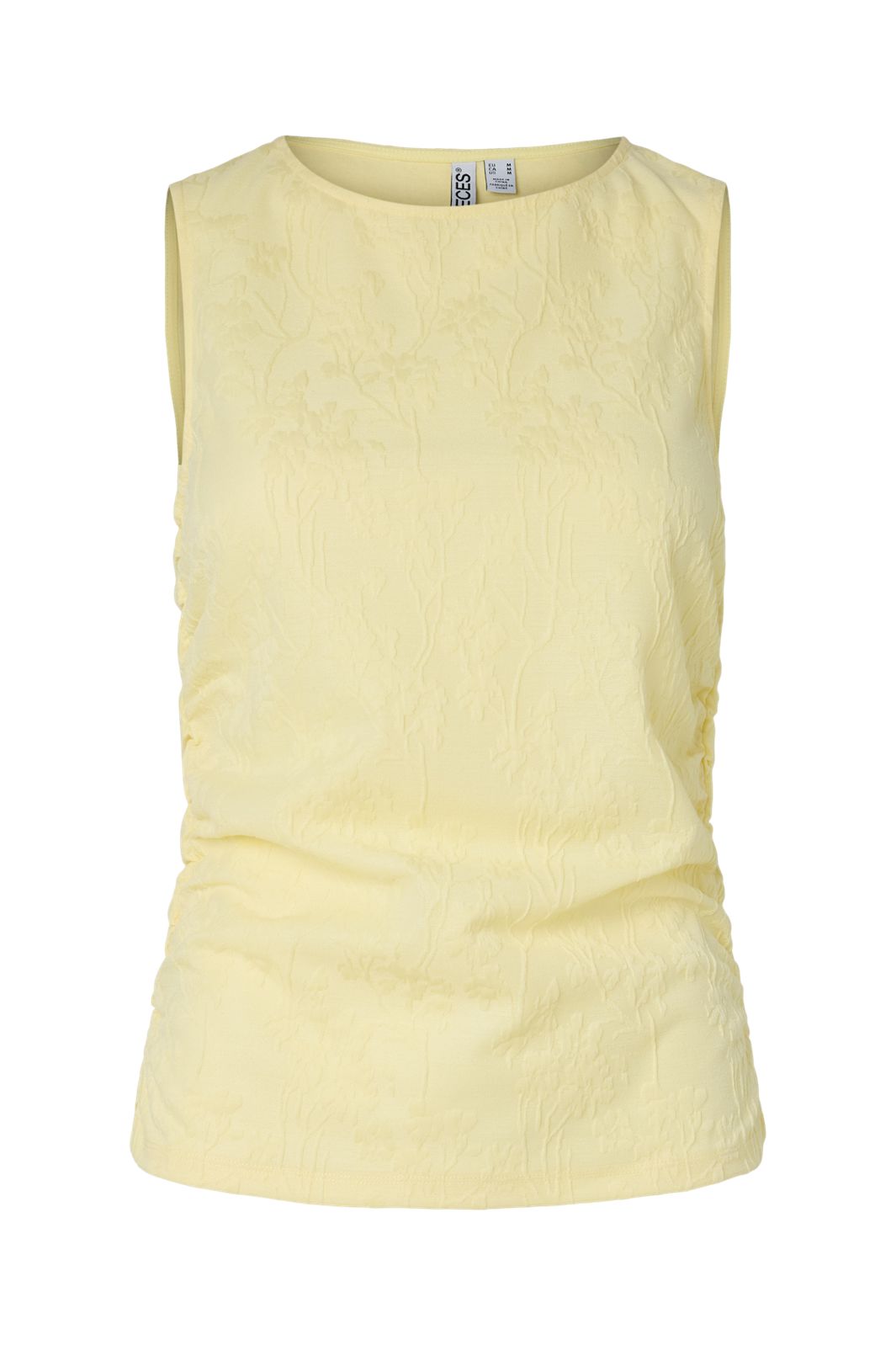 Pieces - Pcallo Sl O-Neck Top Pp - 5048909 French Vanilla