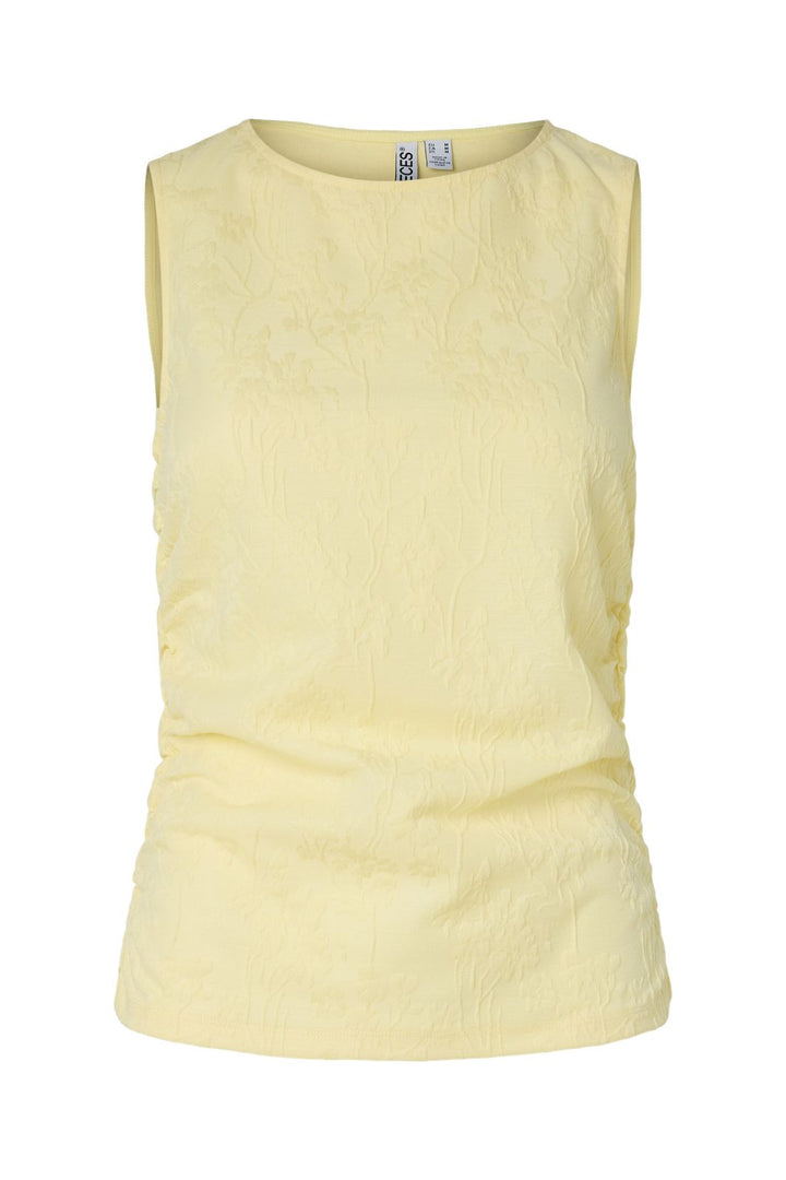 Pieces - Pcallo Sl O-Neck Top Pp - 5048909 French Vanilla