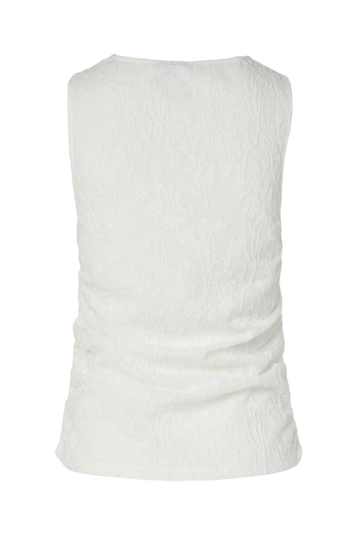 Pieces - Pcallo Sl O-Neck Top Pp - 5052190 Cloud Dancer