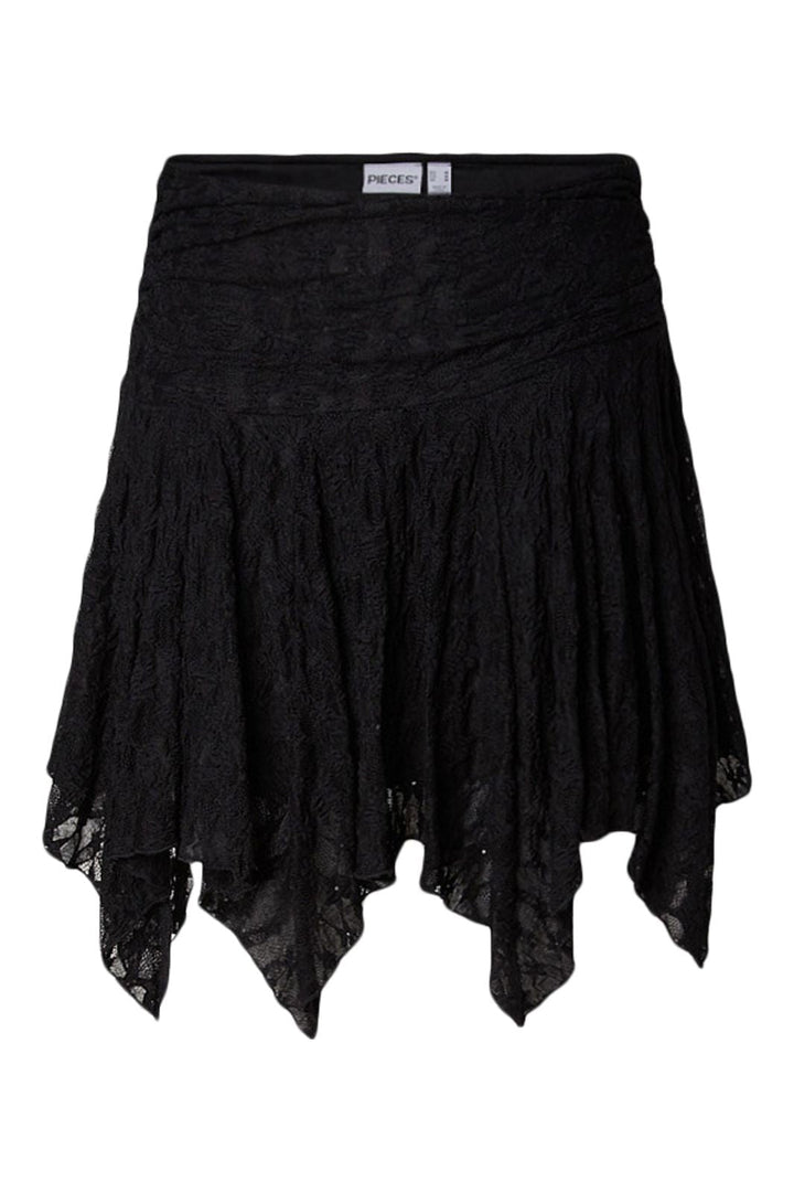 Pieces - Pcannie Short Lace Skrit Pp - 5085421 Black