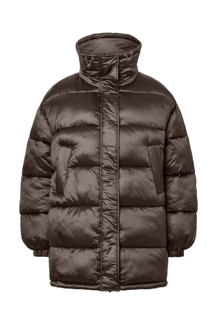 Pieces - Pcashley Puffer Jacket - 5131068 Hot Fudge