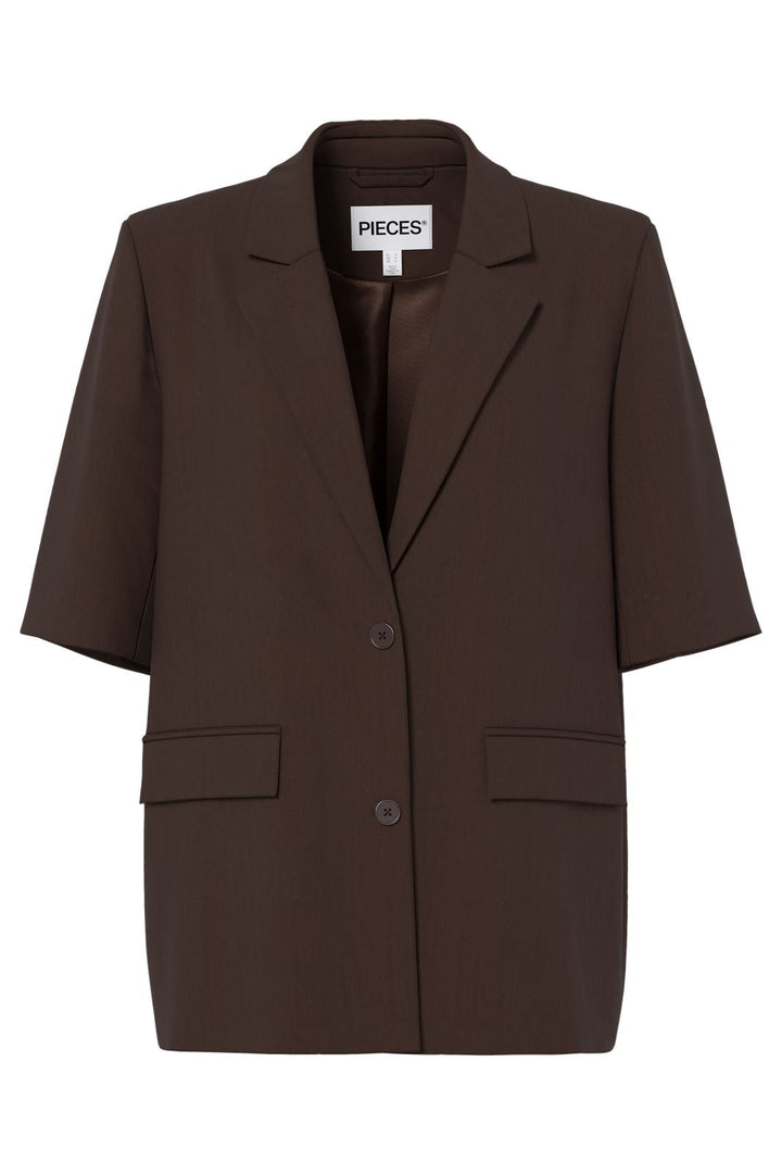 Pieces - Pcbosella 2/4 Blazer - 5112085 Hot Fudge