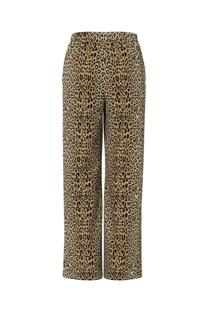 Pieces - Pcbosella Printed Wide Pants - 5024998 Natural Leo