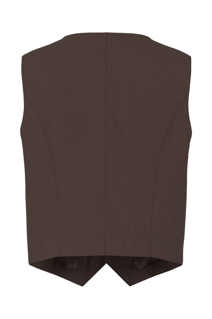 Pieces - Pcbosella Vest - 5052249 Hot Fudge
